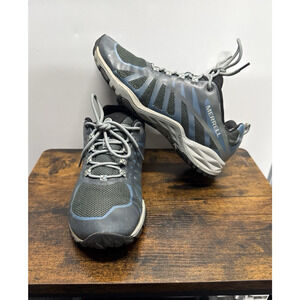 Merrell Women’s Siren Edge Q2 Hiking Running Shoes J599552 Blue Gray Size 9.5